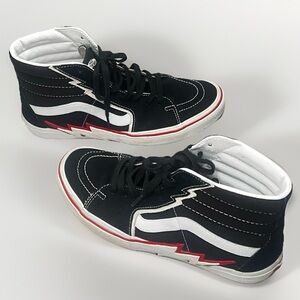 Vans Sk8-Hi Bolt Hi-Top Leather Skater Sneakers Men’s‎ 11 Black Athletic Casual